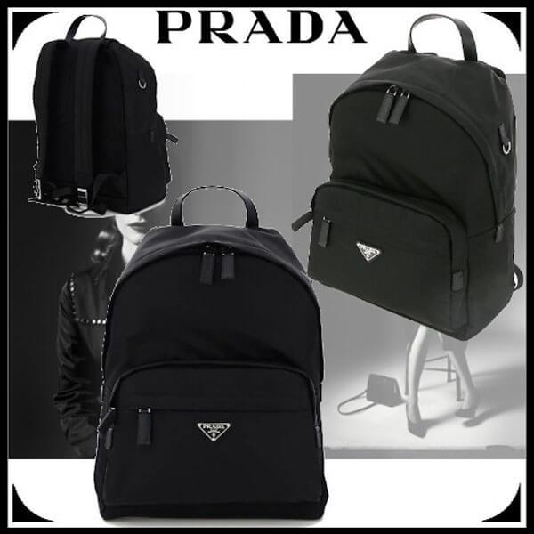 PRADA★ナイロン サフィアーノ レザー バックパック  202A0101406